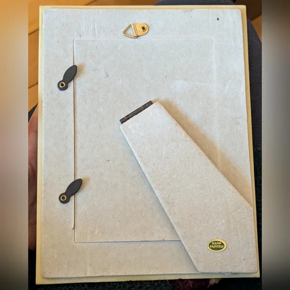 Vtg Hand Painted Picture Frame - Picture 4 of 5